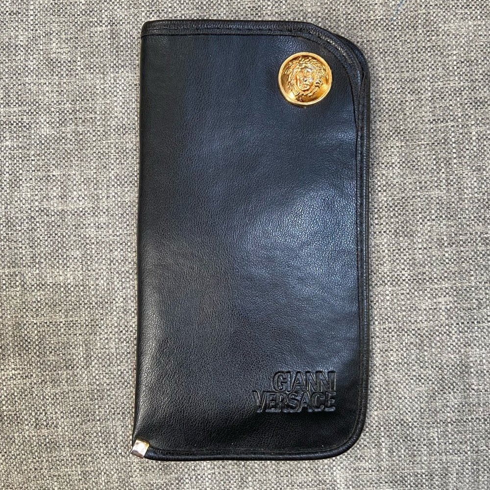 Versace Sunglasses Case Leather